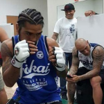 Alvarez warming up MMA